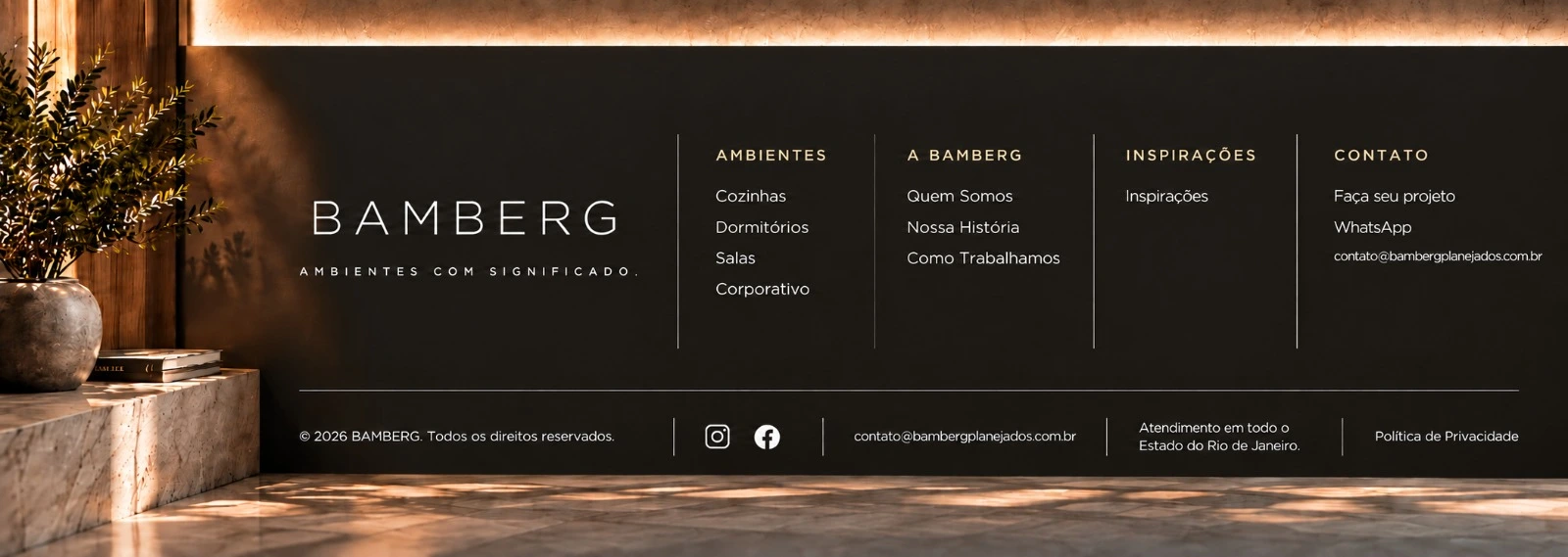 Bamberg — ambientes, informações institucionais e contato